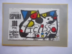 Sellos de Europa - Espa�a -  Ed:2609-Centenario de Picasso (1881-1973)-Pintura homenaje a Picasso del Pintor Surrealista Jean Mi