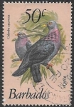 Stamps : America : Barbados :  aves