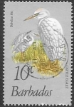 Stamps : America : Barbados :  aves