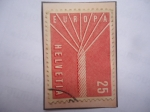 Stamps Switzerland -  Europa-Europa (C.E.P.T.) - Cable con Siete Alambres..