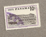 Stamps : America : Panama :  Aduana de Portobello