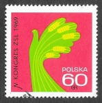 Stamps Poland -  1645 -  V Congreso del Partido Campesino Unido