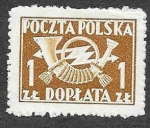 Stamps Poland -  J103 - Cuerno Postal