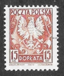 Stamps Poland -  J118 - Águila Polaca
