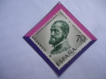 Stamps Spain -  Ed:Es1226-IV Centenario de la Muerte de Carlos I (1558-1958)-Busto del Escultor Italiano leon Leoni 