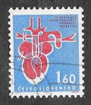 Sellos de Europa - Checoslovaquia -  1252 - IV Congreso Cardiológico Europeo