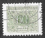 Stamps Czechoslovakia -  J86 - Número