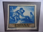Stamps Spain -  Ed:Es 1219 - El Bebdor - Oleo del Español Francisco José de Goya y Lucientes (1746-1828)