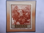 Stamps Spain -  Ed:Es 1244- Coronación de la Virgen - Oleo del Pintor Español Diego Velázquez - Serie: Pinturas:Velá