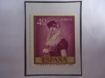 Stamps Spain -  Ed:1211- La Librera de la Calle de Carretas- Oleo del pintor Español, Francisco de Goya- Serie: Pint