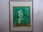 Stamps Spain -  Ed:1245-Retrato del Filósofo Esopo (1639)-(El Narrador de fabulas Griegas)- Oleo del pintor Velázque