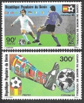 Sellos de Africa - Benin -  519-520 - Campeonato del Mundo de Fútbol