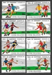 Stamps Oceania - Cook Islands -  661-664 - Campeonato del Mundo de Fútbol