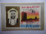 Stamps : Asia : United_Arab_Emirates :  Umm Al Qaiwain - Sheikh Ahamad II Bin Rashid al Mu´alla (1902-1981)