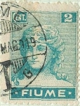 Stamps Italy -  Fiume - Figura alegórica