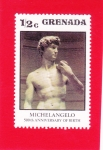 Sellos de America - Granada -  500 aniversario nacimiento Michelangelo
