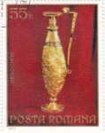 Stamps Romania -  amfora