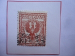 Sellos de Europa - Italia -  Aguila Heraldica Adornada - El Primer reinado de Vittorio Emanuele III