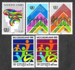 Stamps : America : ONU :  ONU Año Internacional de la Juventud (New York-Ginebra-Viena)