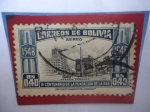 Stamps Bolivia -  Fundación de la Paz (1548)- 4°Centenario (1548-1948)- Avenida Camacho.