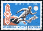 Sellos de Asia - Mongolia -  Soyuz 5  15.1.1969