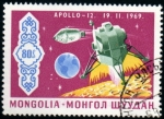 Sellos del Mundo : Asia : Mongolia : Apolo 12  19.11.1969