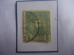 Stamps : Africa : Republic_of_the_Congo :  Etat Endependant du Congo-Congo Estado Libre-Leopoldo II de Bélgica (1835-1909)-Sello 5 Cént. Belga 