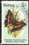 Stamps : Africa : Kenya :  mariposas