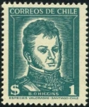 Sellos de America - Chile -  O'Higgins