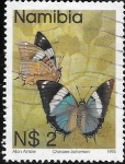 Sellos de Africa - Namibia -  mariposas