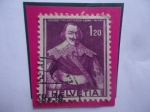 Stamps Switzerland -  Jürg Jenatsch(1876)-Novela Histórica del Escritor Suizo:Conrad Ferdinand Meyer (1825-1898).