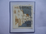 Stamps Switzerland -  Scuol (Schuls-grisones)- Comunidad de Scuol-Grisones-Suiza.