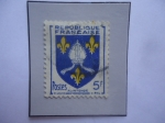 Sellos de Europa - Francia -  Saintonge - Condado Histórico Francés - Escudo de Armas Provinciales.