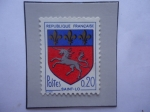 Sellos de Europa - Francia -  saint-Lo (Mancha) - Municipio Francés - Escudo de Armas.