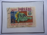Stamps Ecuador -  Timbre Postal- Sobretasa de 1S sobre 30Ctvs.- Rep. del Ecuador 