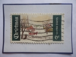 Stamps United States -  Navidad 1969 - Domingo de Invierno - Maine (Estado de USA)