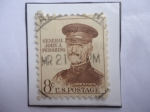 Stamps United States -  John Joseph Pershing (1860-1948)-Rango de:General de los Ejercitos de EE.UU- Serie: Libertad.