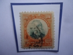 Stamps Brazil -  Alfonso Augusto Moreira Pena (1847-1909)- 6°Presidente del Brasil (1906-1909)- Sello oficial, de 20 