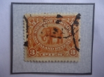 Stamps India -  Sirmoor (Sirmaur-Nahan)- Estado Principesco de la India - Elefante de la India - Sello de 3 Pies Ind
