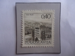 Stamps Yugoslavia -  Edificios Modernos en Pec (Kosovo )- Iter-Peje - Aduana.