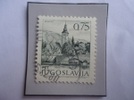 Stamps Yugoslavia -  Bohinj- Eslovenia - Iglesia y Puente en Bohinj.