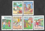 Stamps : America : ONU :  Vacunación de Niños (New York, Ginebra, Viena)