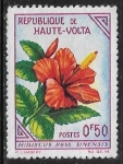 Stamps Burkina Faso -  Hibiscus rosa-sinensis