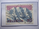 Stamps Switzerland -  Piz Paubünden (Montaña Suiza) - Cantón Graubünden (Grisones)