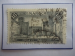 Sellos del Mundo : Africa : Marruecos : Fes- Ciudad de Marruecos- La Puerta Azul - Murallas (15Klmts.)- Monumentos (19239