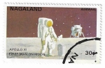 Stamps Nagaland -  Primer hombre en la luna