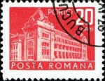 Stamps Romania -  Correos y telecomunicaciones II, oficina principal de correos