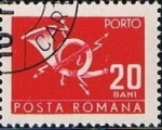 Sellos de Europa - Rumania -  Correos y Telecomunicaciones II, Cuerno postal con relámpago