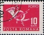 Stamps Romania -  Correos y Telecomunicaciones II, Cuerno postal con relámpago