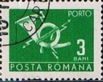 Sellos de Europa - Rumania -  Correos y Telecomunicaciones II, Cuerno postal con relámpago